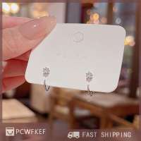 PCWFKEF Cute Hot sale ต่างหูเม็ดเดี่ยวคริสตัล1คู่สำหรับผู้หญิงเครื่องประดับแฟชั่นเกาหลีสำหรับงานเลี้ยงสาวๆต่างหูสุดหรู