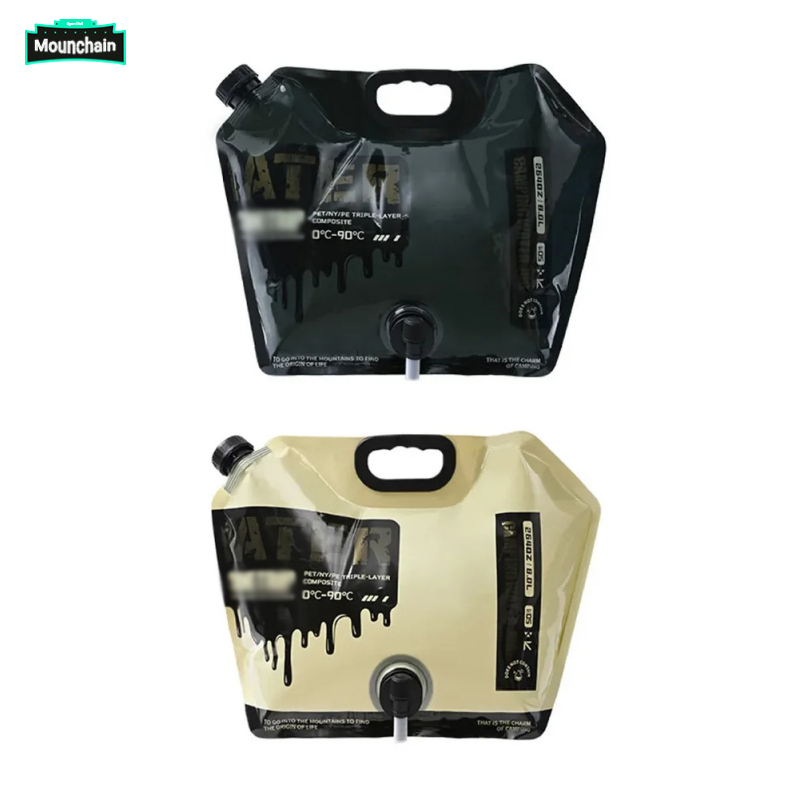 Portable Water Container Bag Foldable Water Bucket With Faucets Premium Portable No-Leak Foldable Water Bottle Food Grade Clear Plastic Storage Jug 8L ราคา 169 บาท*ส่งฟรี