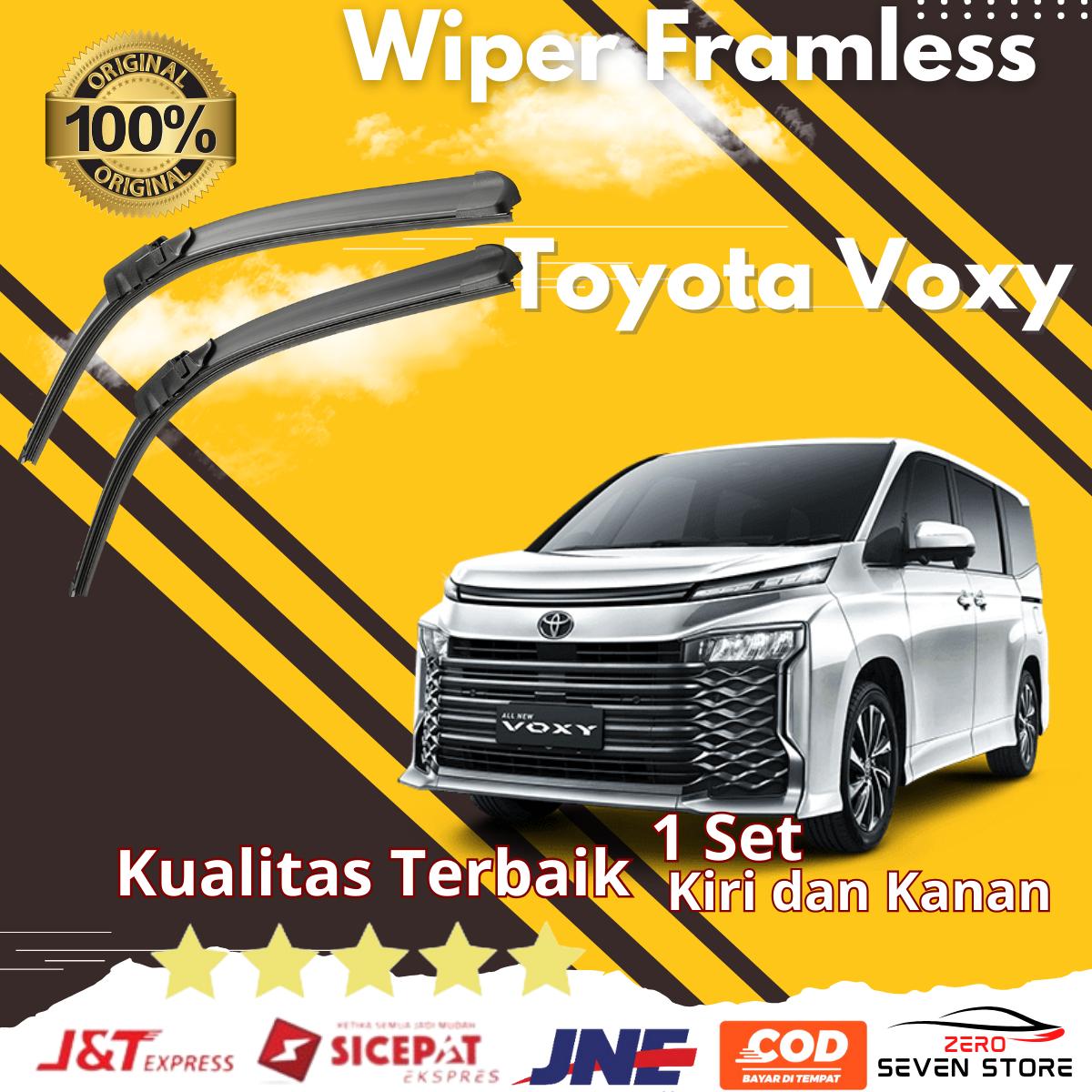 (bisa COD) Wiper Mobil Frameless Toyota Voxy Sepasang 2 PCS Kiri dan Kanan Tanpa Rangka Besi Sapuan Kaca Wiper Mobil Depan Blade Model Banana Karet Kendaraan Harga 50,000 rupiah*Gratis Ongkir