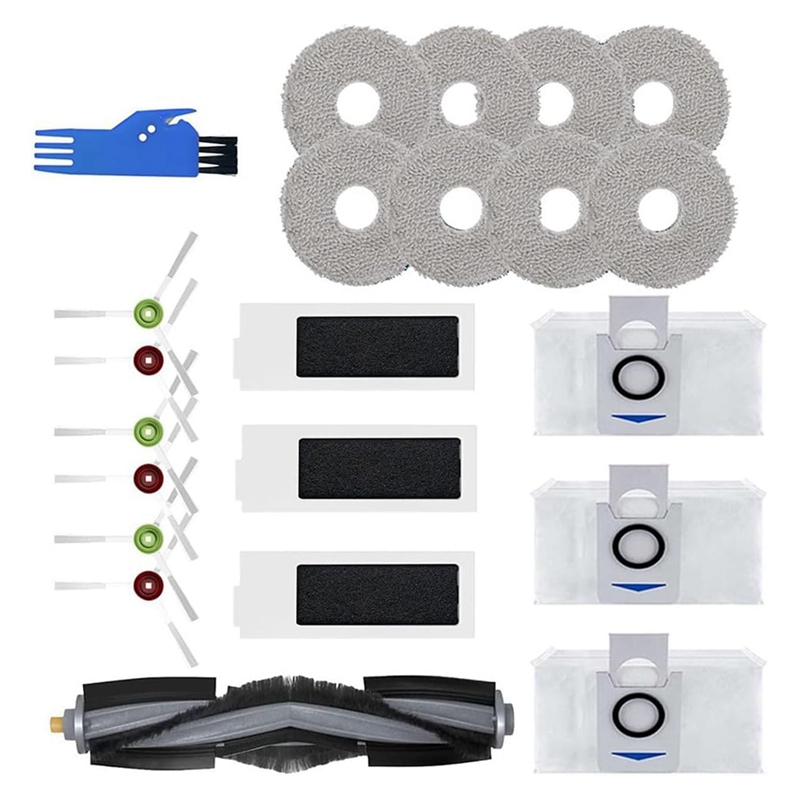 -For Deebot T20 Omni Vacuum Cleaners, Replacement Parts Main Side Brush Hepa Filter Dust Bags