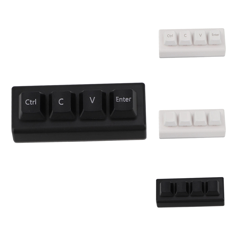 4 Keys Programmable Keypad Red Switch Ctrl C V Enter Mini Mechanical Keyboard Support NKRO for Gamin