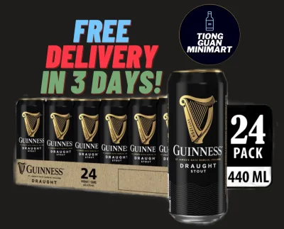 GUINNESS DRAUGHT 24x440ml (BBD: DEC 2021) * 3 Days free delivery **