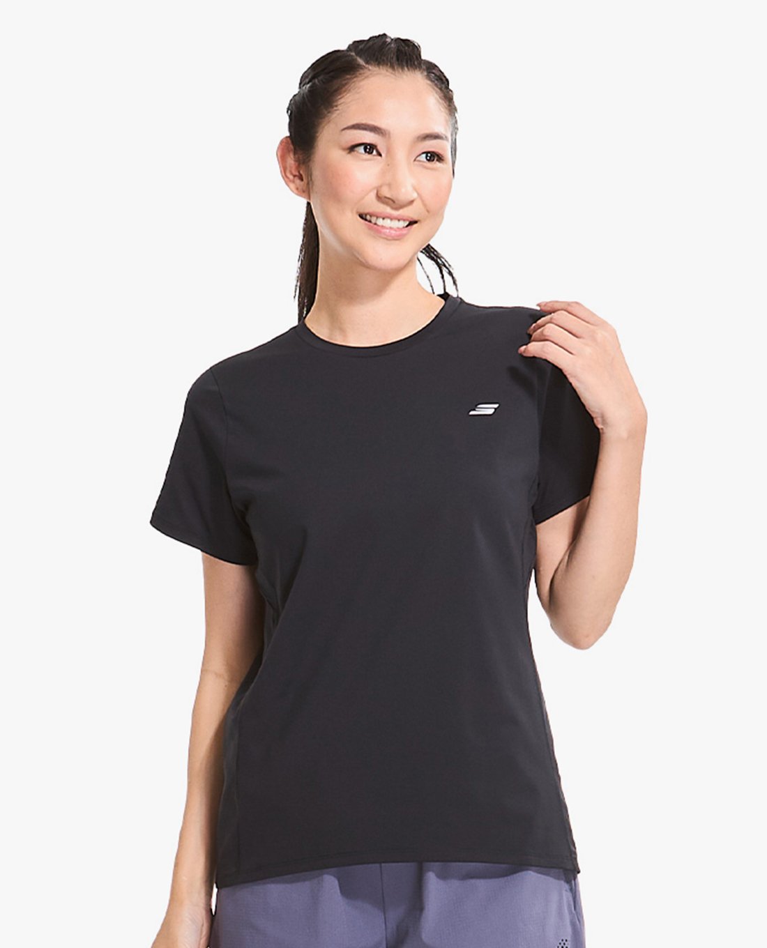 SKECHERS - Áo thun thể thao nữ tay ngắn Performance SP225W186-0018