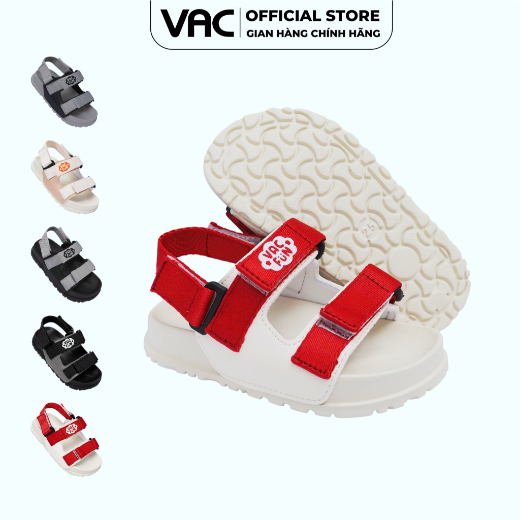 VAC Sandal Trẻ Em E202-4 Quai Dán 2 Bản Đế EVA Nhẹ Bền Chống Trơn