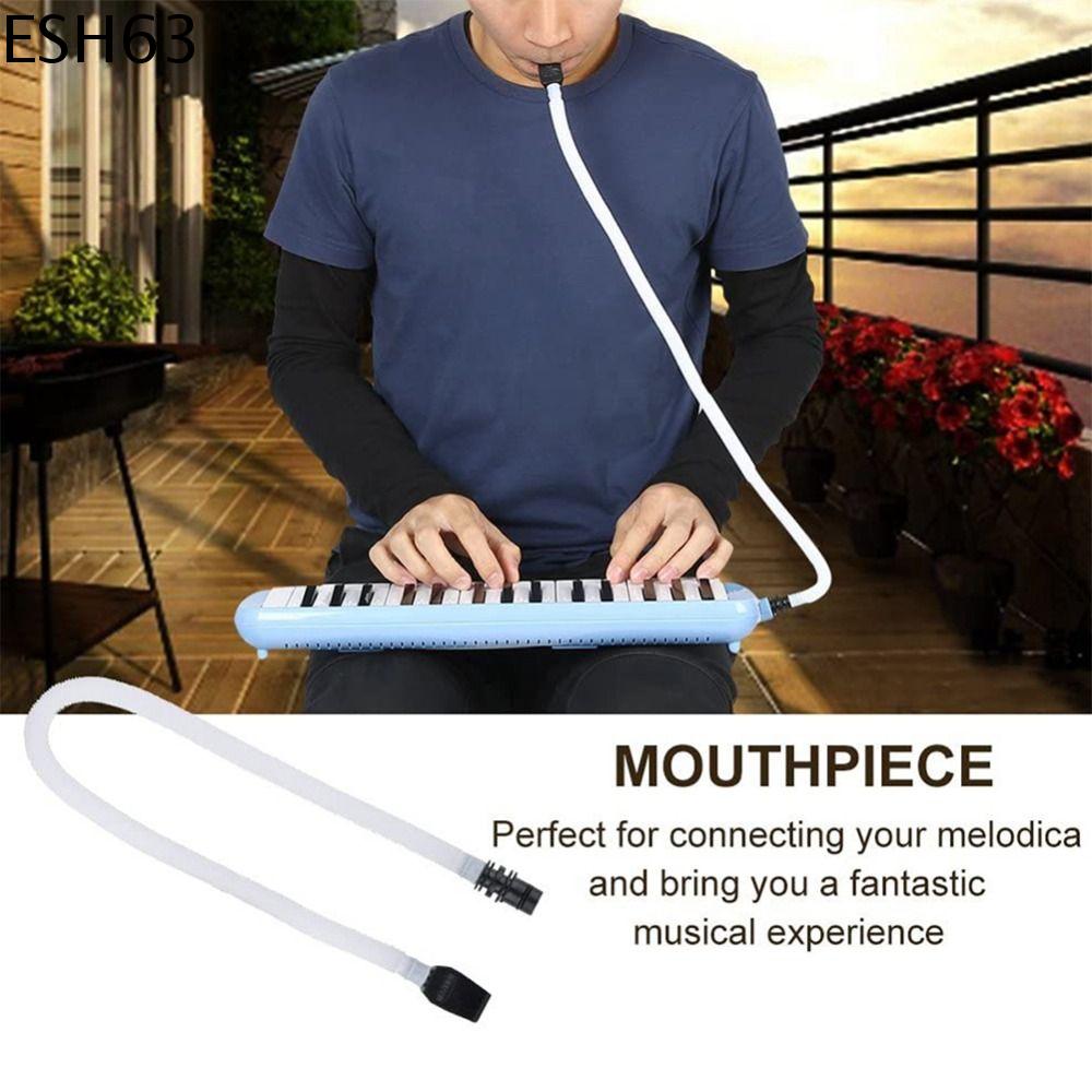 ESH63 ABS Ống mềm Melodica Co giãn Tiền Tệ Ống ngậm Pianica Nhạc cụ Nhựa Miệng ống Melodica Phím 32 / 37