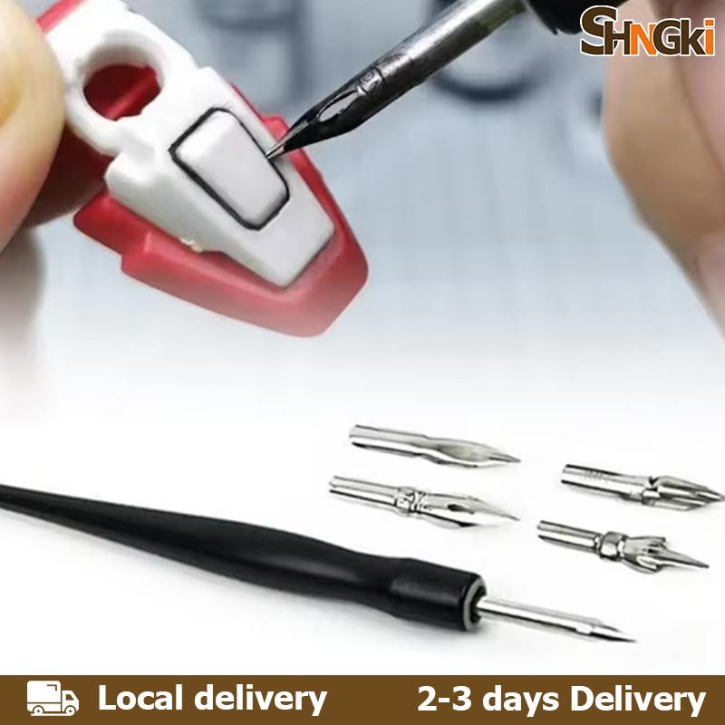SHNGki Home💖2-3 days Delivery💖 Panel Line Accent Pen Assembly Gundam Assembly Model Tool Pen Avoid Scrubbing Infiltration DIY Hobby Military Model Tools