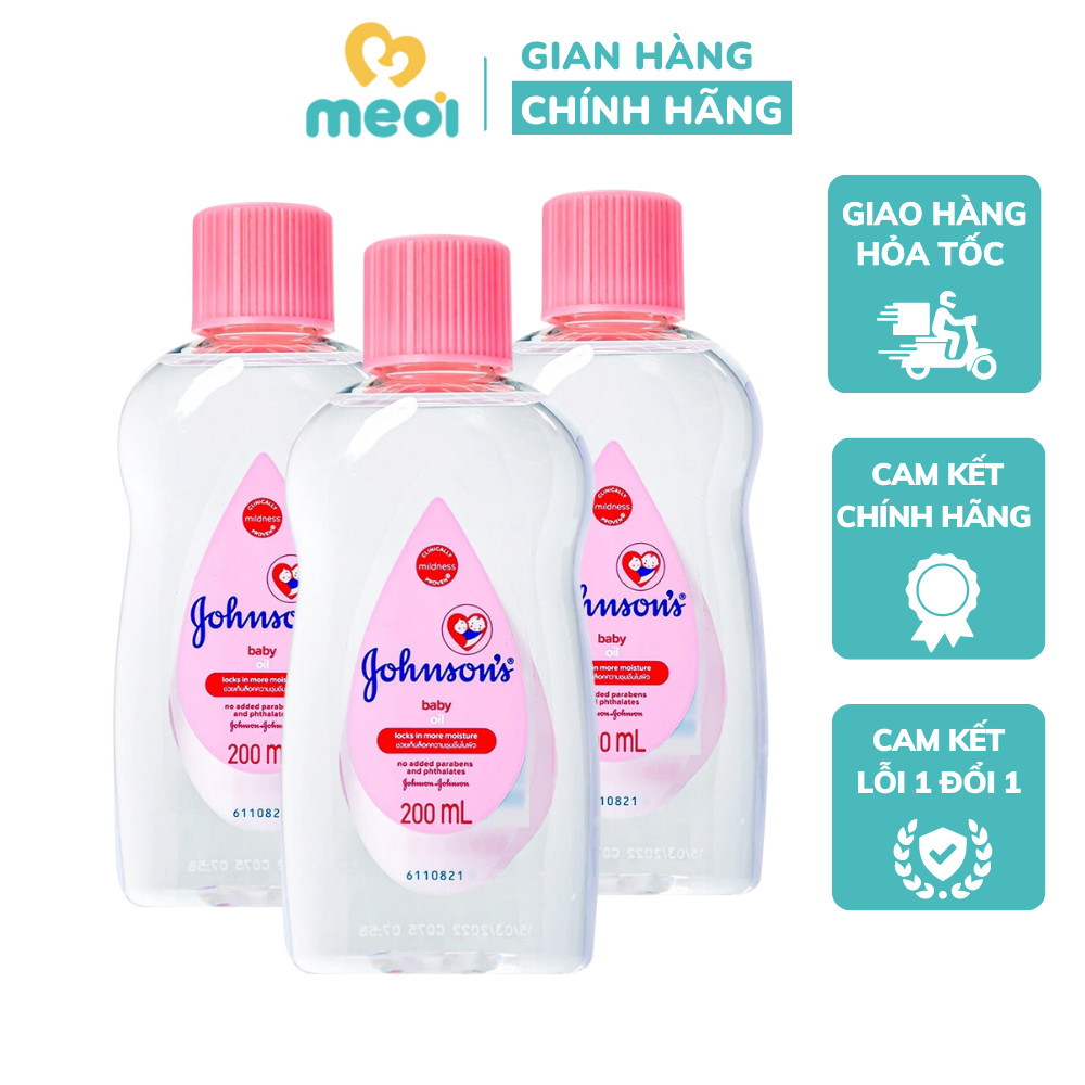 Dầu Massage & Dưỡng Ẩm Johnson's Baby Oil 200ml