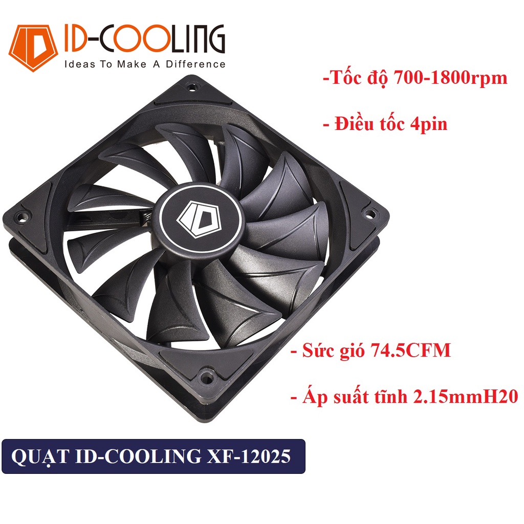 Quạt tản nhiệt máy tính 12cm NZXT lắp AIO X31 Arctic F12 PWM - Hiệu năng cực cao trục Hydro Dynamic
