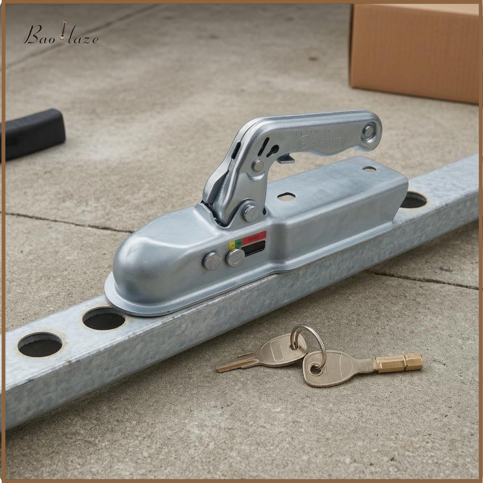 Baoblaze Mounting Holes Hauling Hitch Coupler Silver Finish Metal Hauling Coupler Compact Vehicle Connector ราคา 2,799 บาท*ส่งฟรี