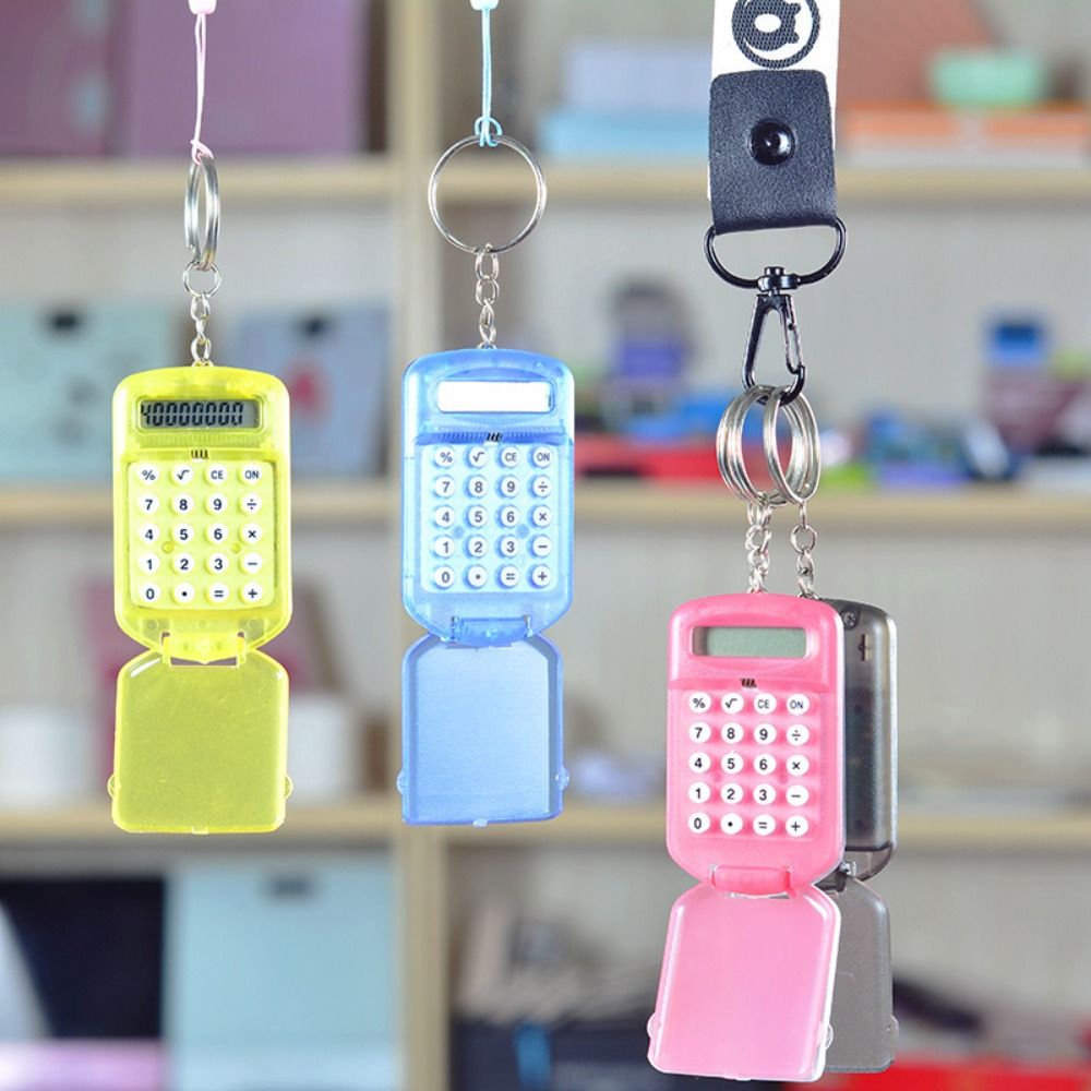 UNIVER Đa chức năng Máy tính Sáng Tạo Hiển thị 8 chữ số Móc chìa khóa  Mini Đồ dùng học tập Văn phòng