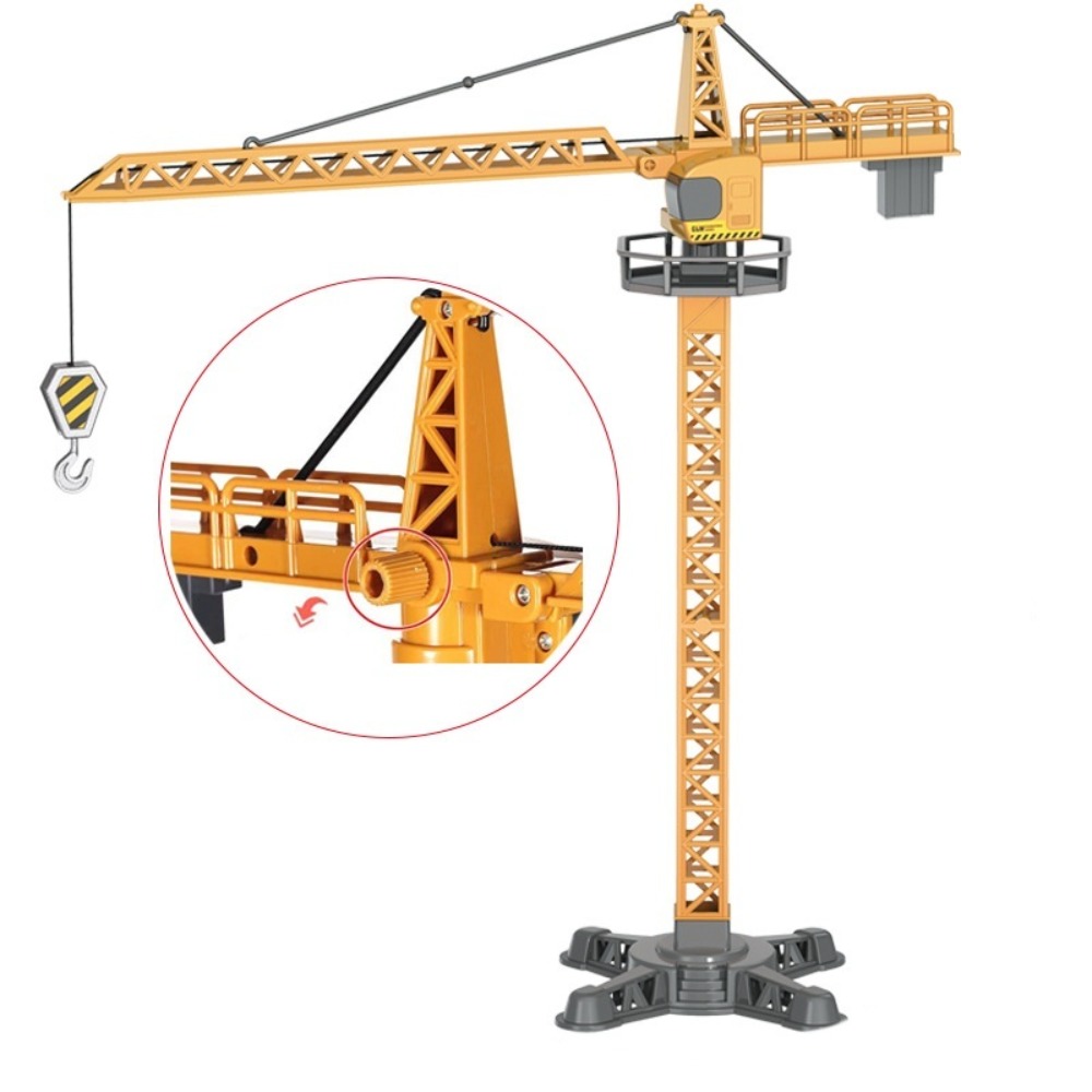 EODKUS Máy xúc lật Mô hình cần cẩu tháp Tháp nâng Mô phỏng Mô hình xây dựng ô tô Quà sinh nhật Mô hình đúc Đồ chơi xe công nghệ Quà tặng cho bé trai - 3