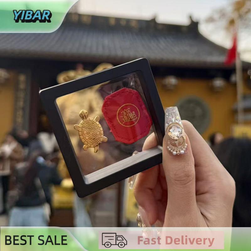 YIBAR Feng Shui Money Turtle Temple Lucky Wealth Mini Golden Tortoise Guarding Praying Home Decor Lucky Gift Miserly Turtle