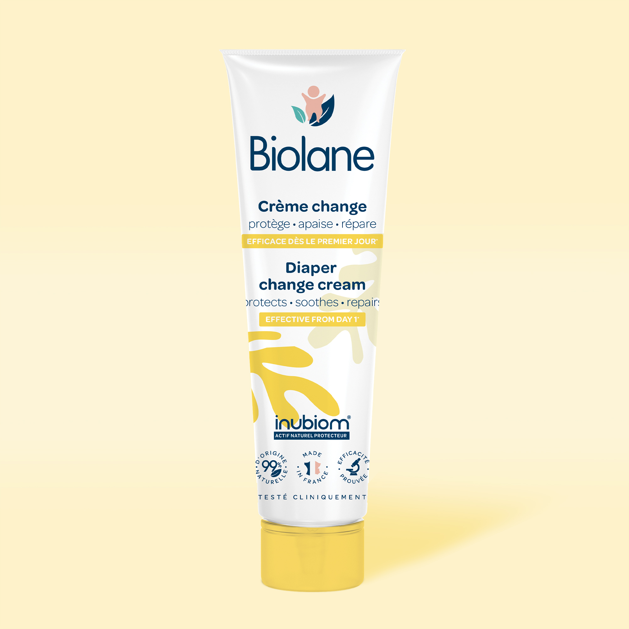 Biolane Creme Diaper Change Anti-Diaper Rash Cream - 10ml, 100ml Tube Made in France