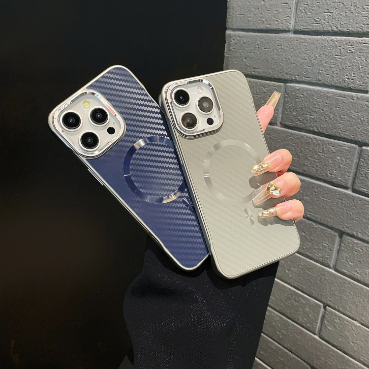 【HZSUNSKY】 AG Carbon Fiber Frameless MagSafe Phone Case For iPhone 11/iPhone 12/iPhone 12 Pro/iPhone 12 Pro Max/iPhone 13/iPhone 13 Pro/iPhone 13 Pro Max/iPhone 14/iPhone 14 Pro/iPhone 14 Pro Max/iPhone 15 Pro Max/iPhone 15 Plus/iPhone 16 Pro Ma