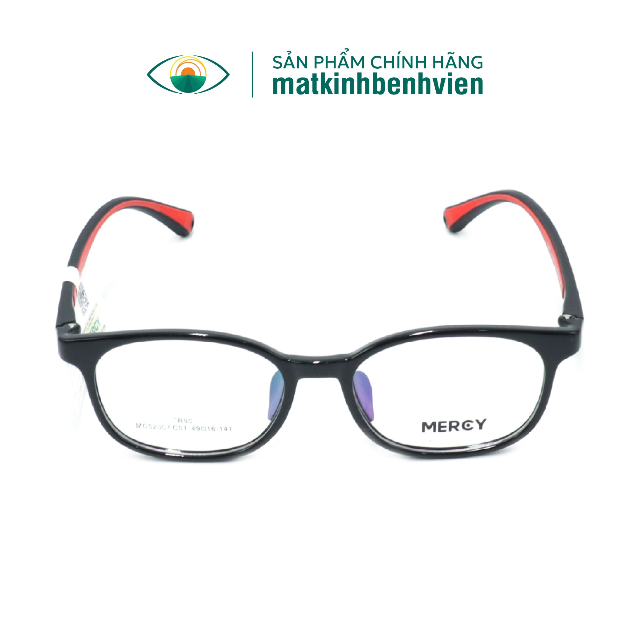 Gọng Kính Trẻ Em MERCY Nhựa Dáng Oval 52007 (Tặng Gói Khám Đo Mắt Chuẩn Y Khoa)