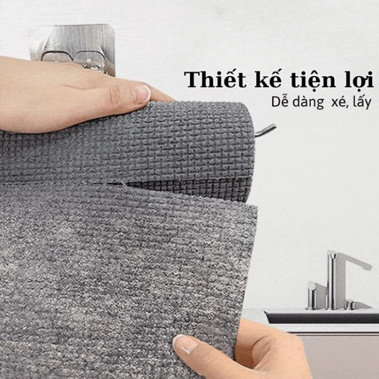 Cuộn khăn lau bếp than đen