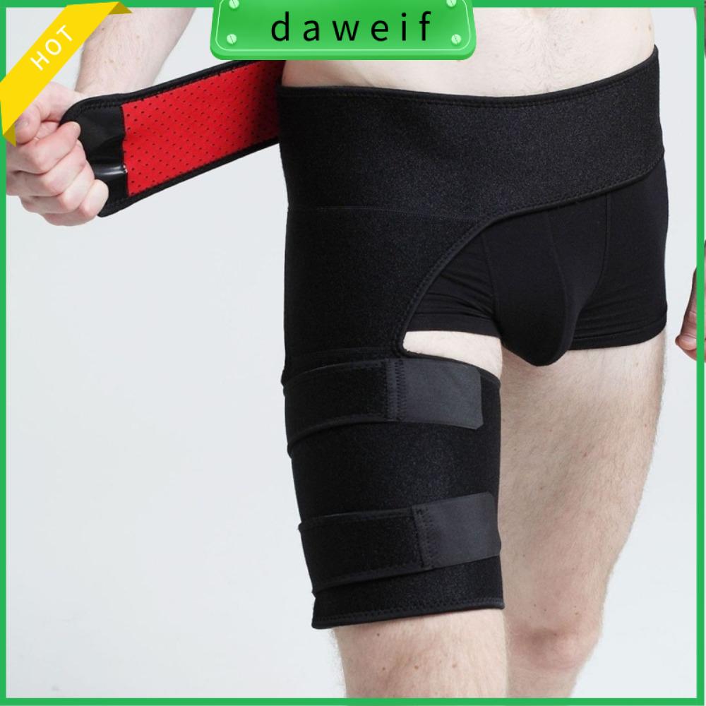 DAWEIF Cú đúp Cơ bắp Relief Đau Hông Dây Thần Kinh Háng Bọc Đùi Bọc Dây Đeo Gân kheo Brace Có thể điều chỉnh Hip Vành Đai