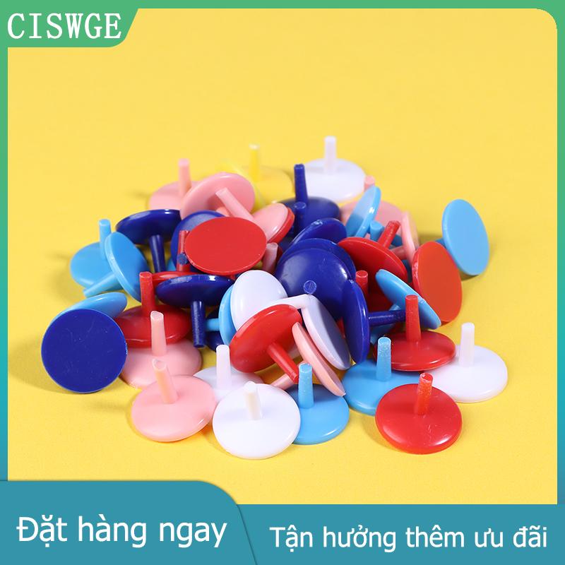 CISWGE MADOU 50 cái gói bóng golf đánh dấu di động hình tròn nhựa phẳng bóng golf vị trí đánh dấu màu ngẫu nhiên phụ kiện Golf