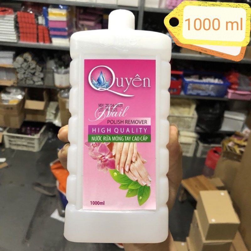 Acetone, nước rửa móng tay quyên 1000ml loại b