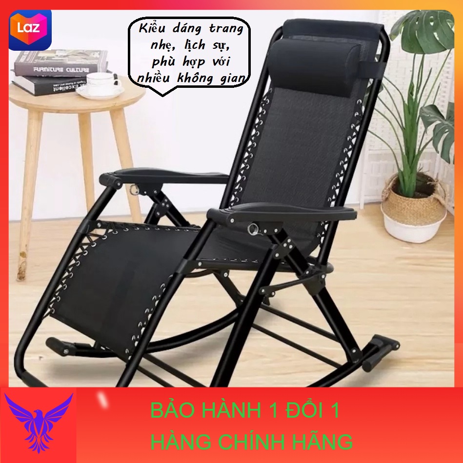 Ghế xếp bập bênh thư giãn, ghế lười gấp gọn