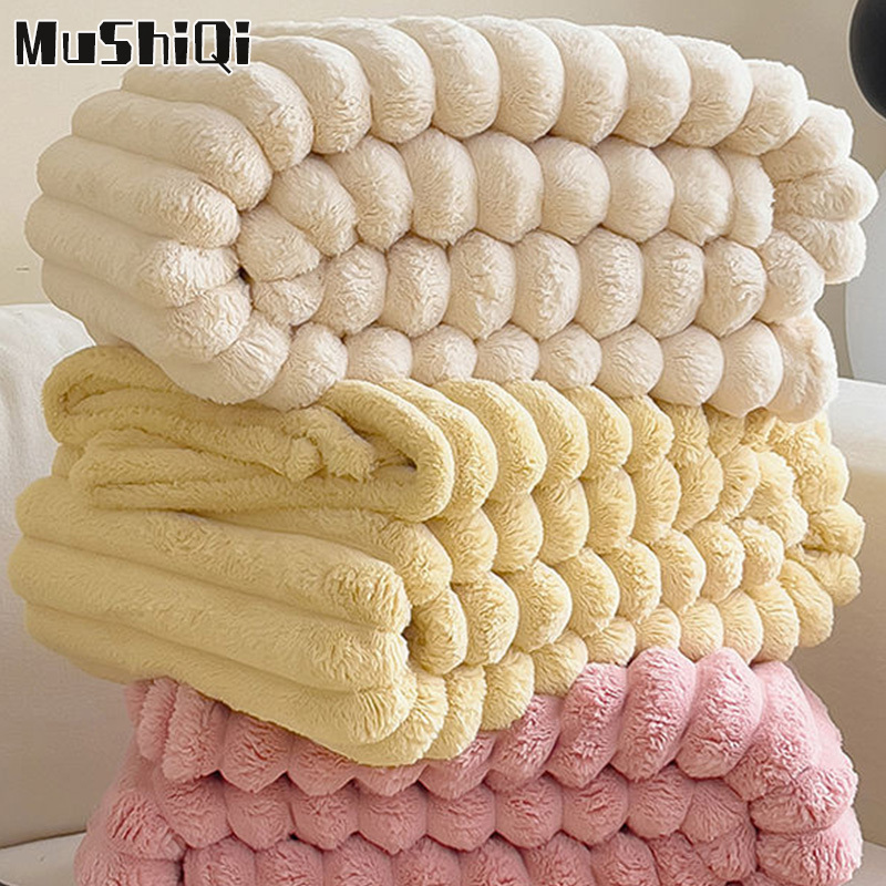  MUSHIQI  Miễn Phí Vận Chuyển Chăn sang trọng sữa sofa nhung chăn vải nhung san hô chăn độn Chăn nhung 