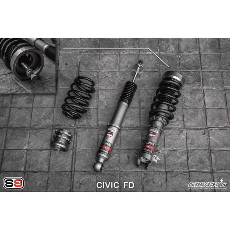 Shock Strut with Adjustable Threads, Silver, Neomax Prime Model, Fits on Civic Fd. ราคา 21,400 บาท*ส่งฟรี