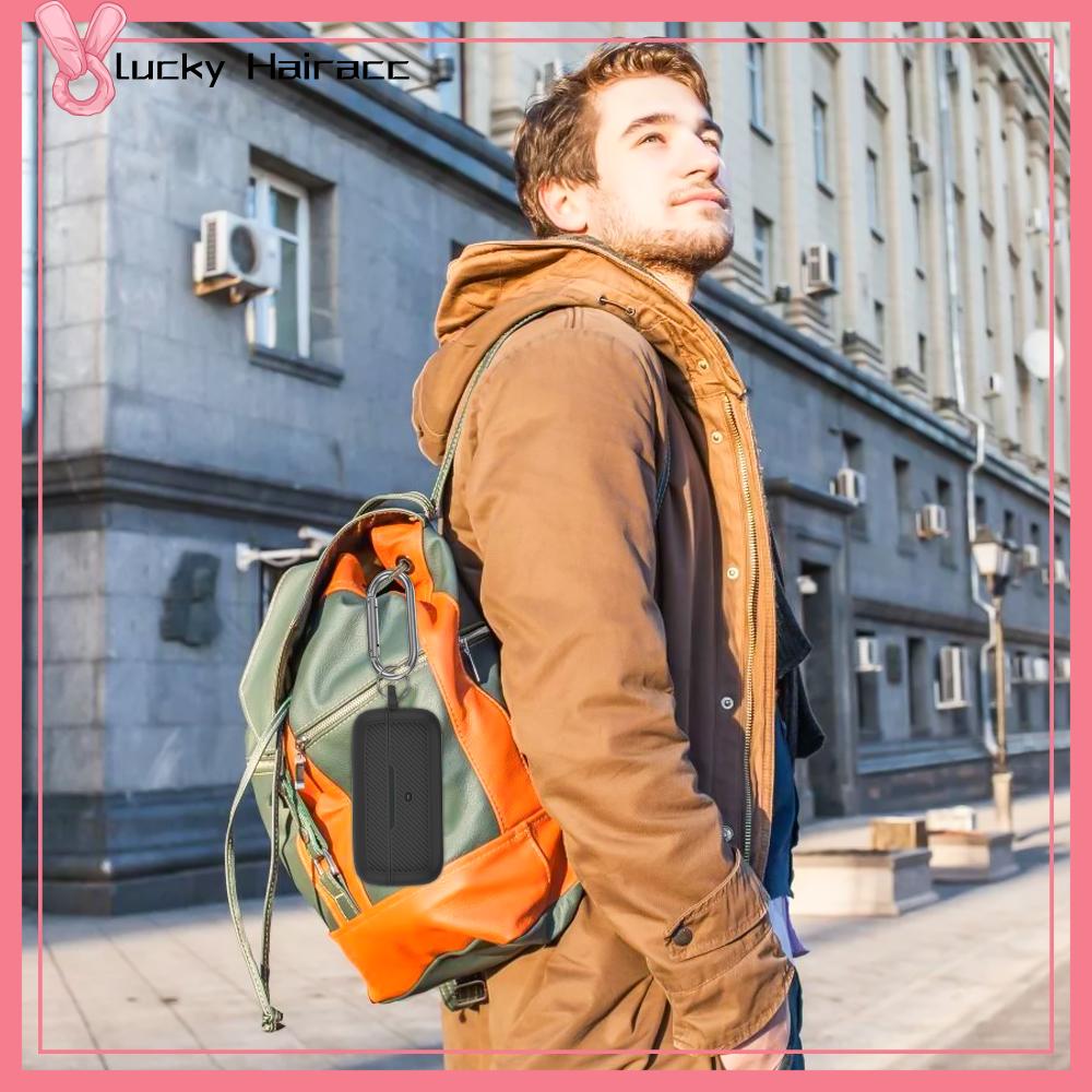 LUCKY HAIRACC Họa tiết sọc Hộp đựng tai nghe Chống Ngã Silicone Vỏ bảo quản  Màu trơn Vỏ bảo vệ tai nghe Cho Earfun Free Pro 3 Nhà/du lịch