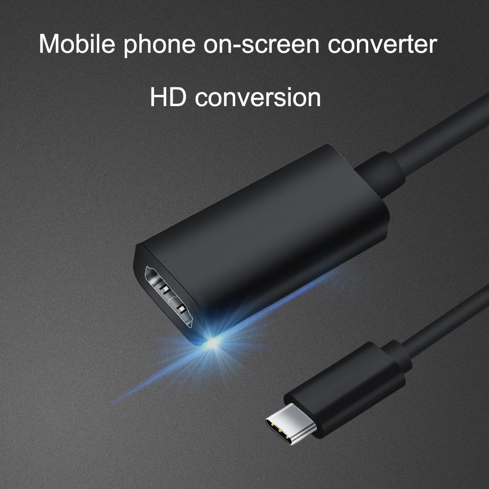 Okdeals Chất Lượng Cao Cắm Và Chơi 4K Cáp Bộ chuyển đổi SB-C Loại C Để Đầu chuyển HDMI Đầy Đủ Bộ chuyển đổi HD Cáp 4K cáp TV HD USB C 3.1