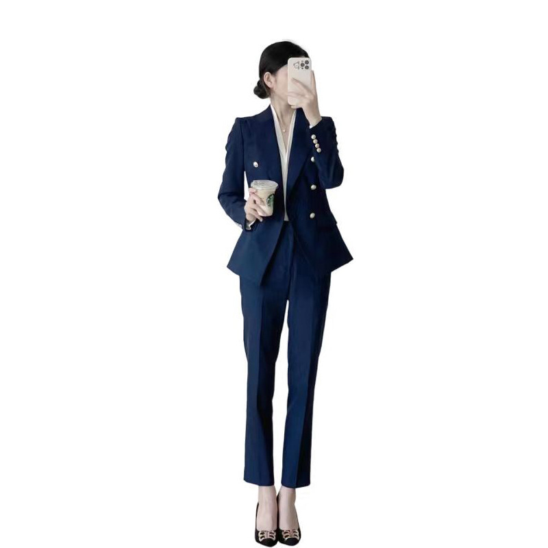 High End Professional Suit, Women's Suit, Fashionable Professional Suit, Western-Style Fashionable Small Casual Suit, Two-Piece Set ราคา 3,308 บาท*ส่งฟรี