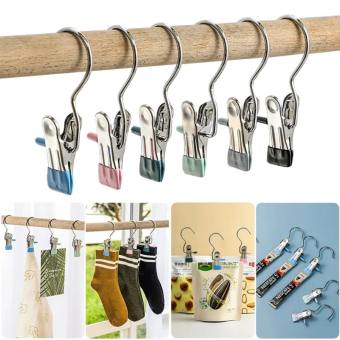 Hot Sale 3Pcs Portable Laundry Hook Hanging Clothes Pins Stainless Steel Travel Home Clothing Boot Hanger Hold Clips