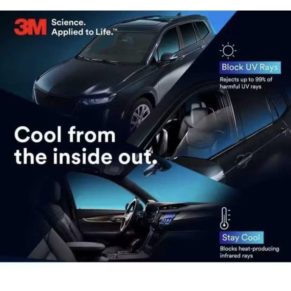 STIKER KACA FILM BB PREMIUM BLACKBEAUTY PENOLAK PANAS KACA FILM MOBIL GEDUNG KANTOR RUMAH KANOPI Harga 11,250 rupiah*Gratis Ongkir