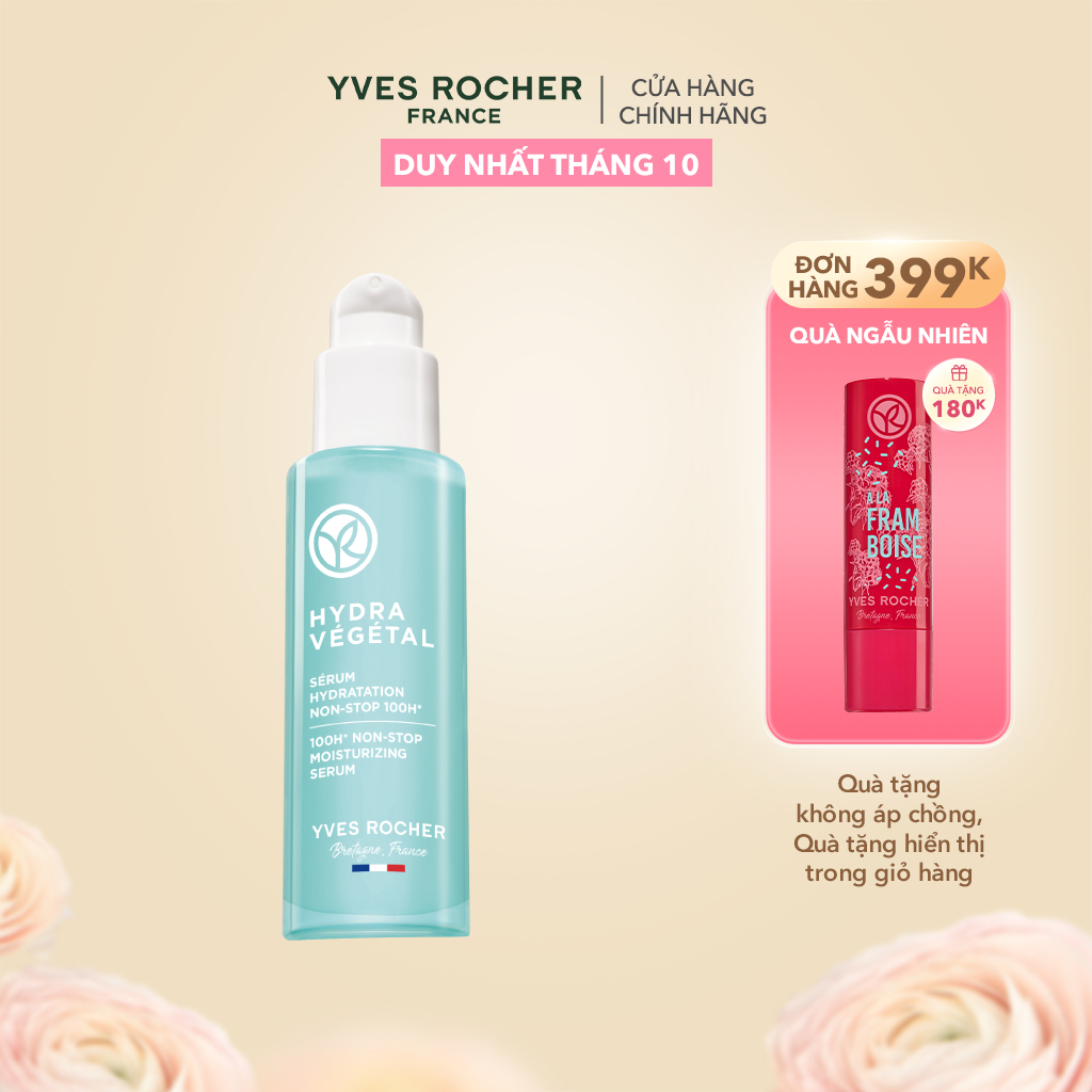 Tinh chất dưỡng da Yves Rocher cấp ẩm liên tục 100 giờ HYDRA VEGETAL - lọ 30ML