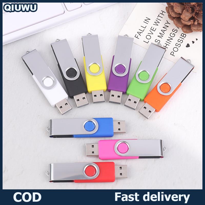 QIUWU แฟลชไดรฟ์ USB สีความจุ64เมตรไดรฟ์ปากกาหน่วยความจำเหมาะสำหรับคอมพิวเตอร์และแล็ปท็อป ราคา 56 บาท*ส่งฟรี