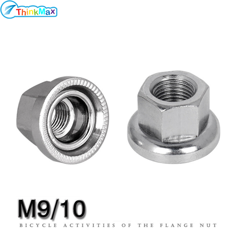 100%Authentic Bicycle Accessories 9mm Hub Nut Rear Axle Nut Flange Front
