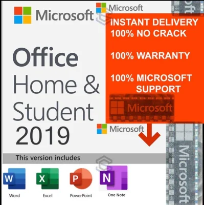 Microsoft Office Home & Student 2019 (Lifetime Bind with personal email) 《Windows only NOT available for Mac》