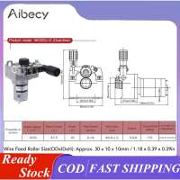 Aibecy Động cơ cấp dây máy hàn MIG Bộ nạp 40W 5kg Hệ thống cấp kim loại 2 cuộn 2-15m / phút cho dây Dia 0 8-1 0mm