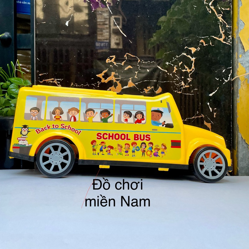 Nhựa Việt Nam- to 37cm Đồ chơi xe bus xe cứu thương xe cảnh sát kiểu mỹ