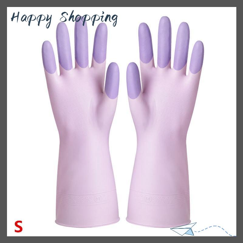 [THS Store] COD Silicone Rửa Chén Làm sạch Găng tay nhà bếp cung cấp chống trượt thuận tiện dài rửa chén găng tay tái sử dụng bền hộ gia đình - 7