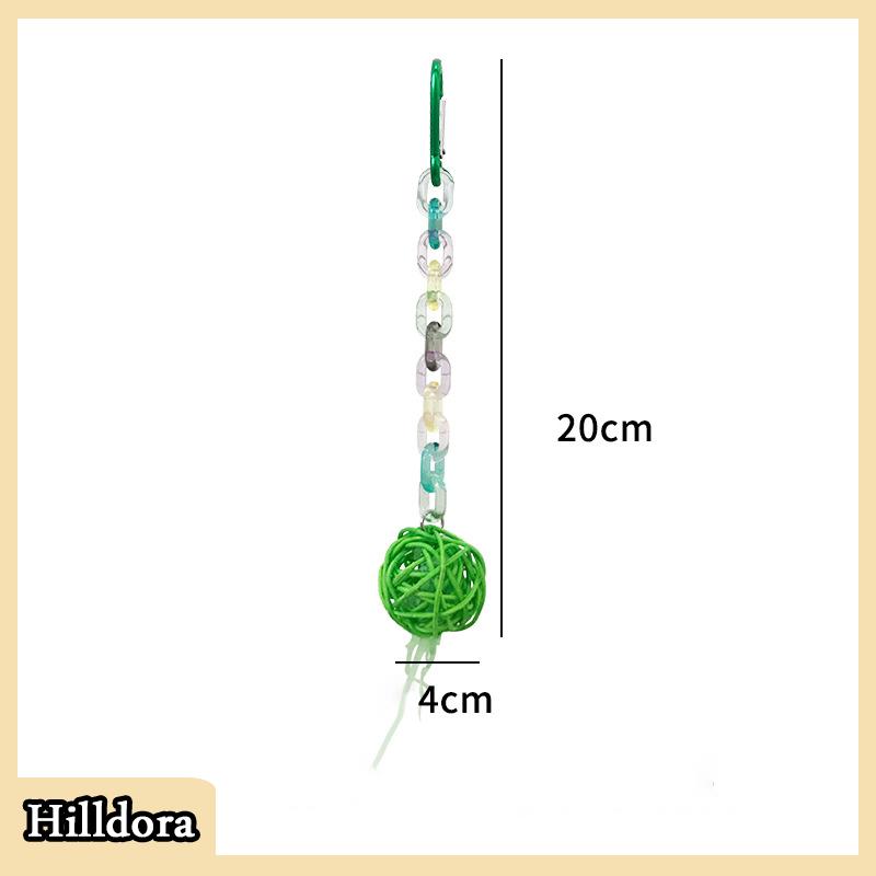 [Hilldora] Parrot Chew Strands Bird Parakeet Bite Molar Toys Pet Bird Cage Hangable Chewing Toy Bird Items Bird Cage Toys Pet Supplies - 2