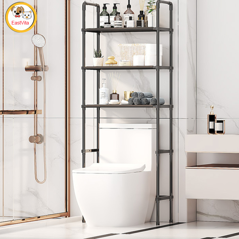 Over The Toilet Storage Shelf, 3 Tier Over The Toilet Cabinet, Balcony Plant Stand Tissue Holder Sturdy Space-Saving Organizer For Bathroom Laundry ราคา 462 บาท*ส่งฟรี