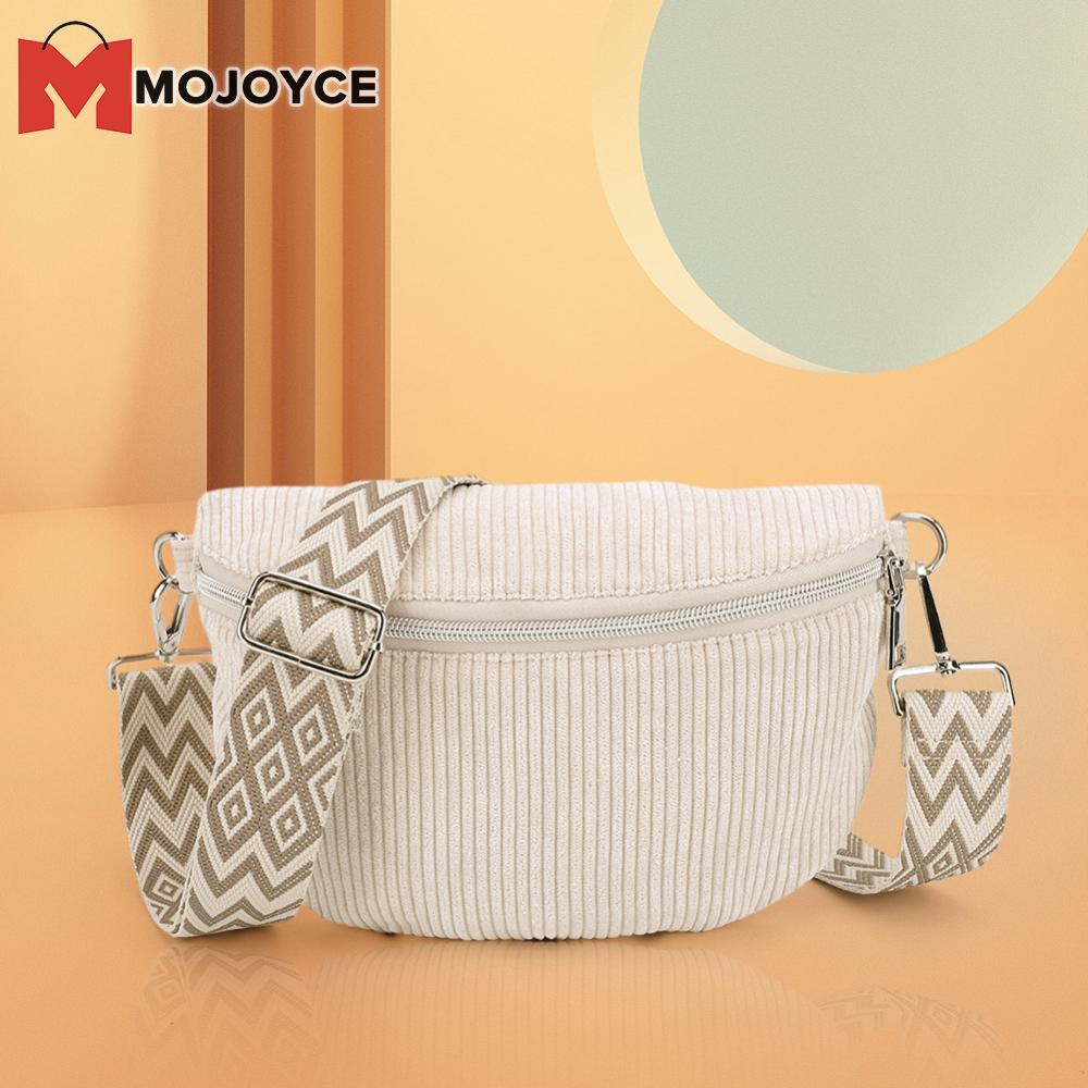 Mojoyce Túi Đeo Ngang Người Nam nhung kẻ màu trơn túi đeo hông cho du lịch và tập luyện bền Túi Đeo Vai dành cho nam và nữ