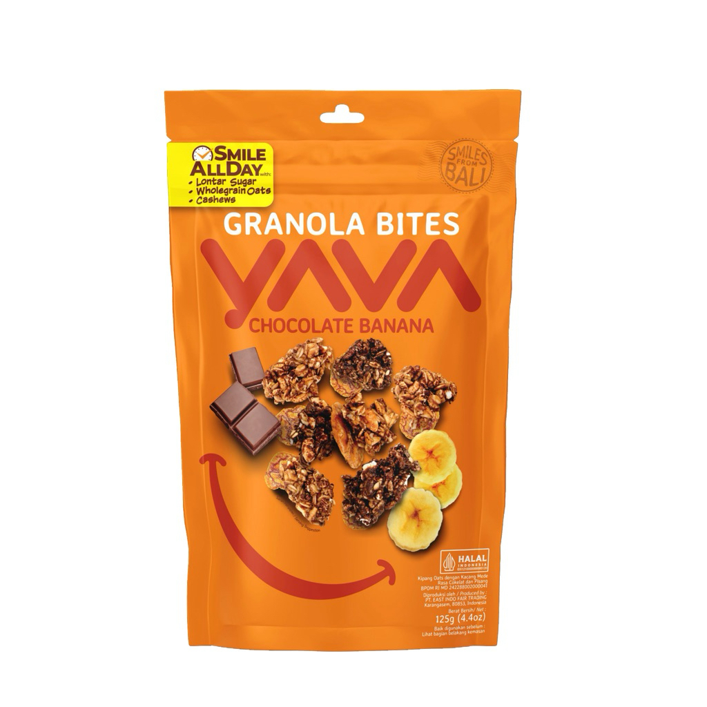 Yava Bites - Chocolate Banana 125g. ราคา 99 บาท*ส่งฟรี