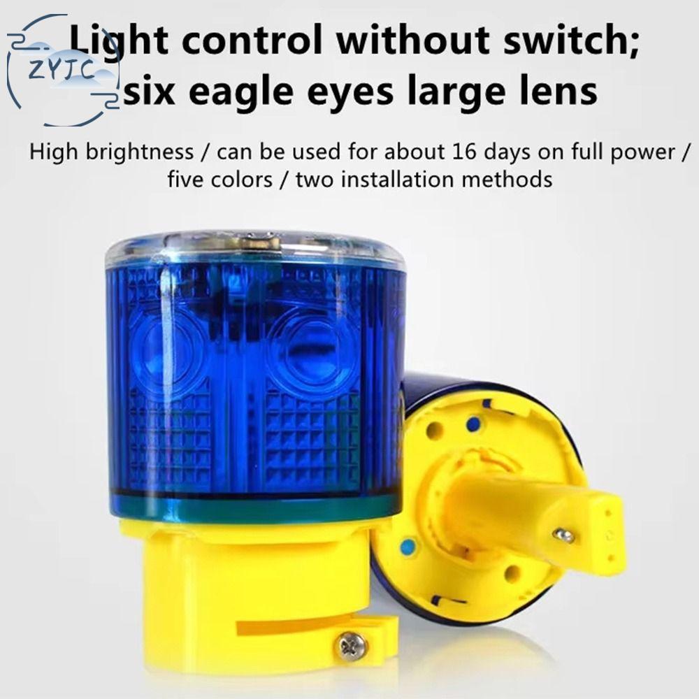 ZYJC SHOP Chống mưa Đèn cảnh báo giao thông năng lượng  trời Chạy bằng năng lượng  trời 3 đèn LED Đèn tín hiệu an toàn Cảnh báo xe cộ Cảm biến ánh sáng tự động Đèn cảnh báo khẩn cấp Tín hiệu giao thông