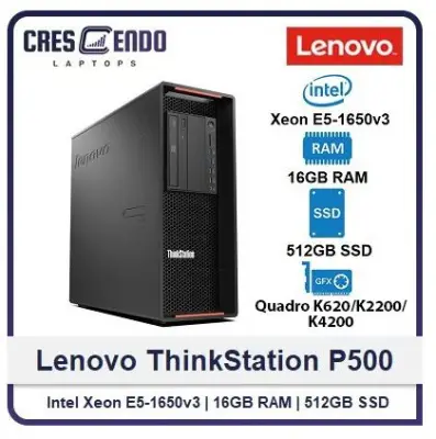 [Refurbished] Lenovo P500 Desktop Xeon E5-1650V3 / 16GB / 512GB / Quadro K620/K2200/K4200 / Window10