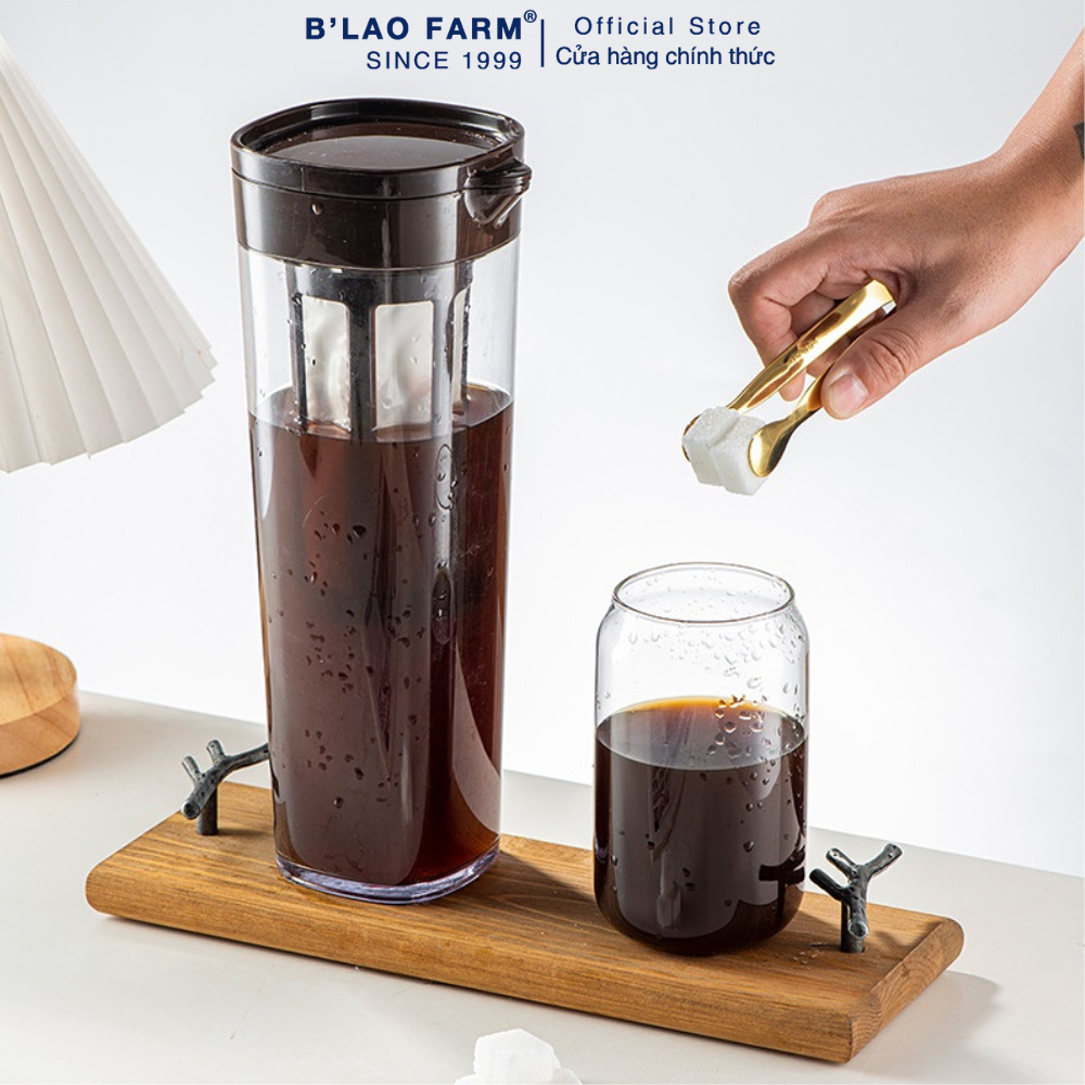 Bình pha cà phê COLD BREW cà phê ủ lạnh pha cafe không đường nhựa nguyên sinh ABS cao cấp dung tích 1.1L - B'Lao Farm
