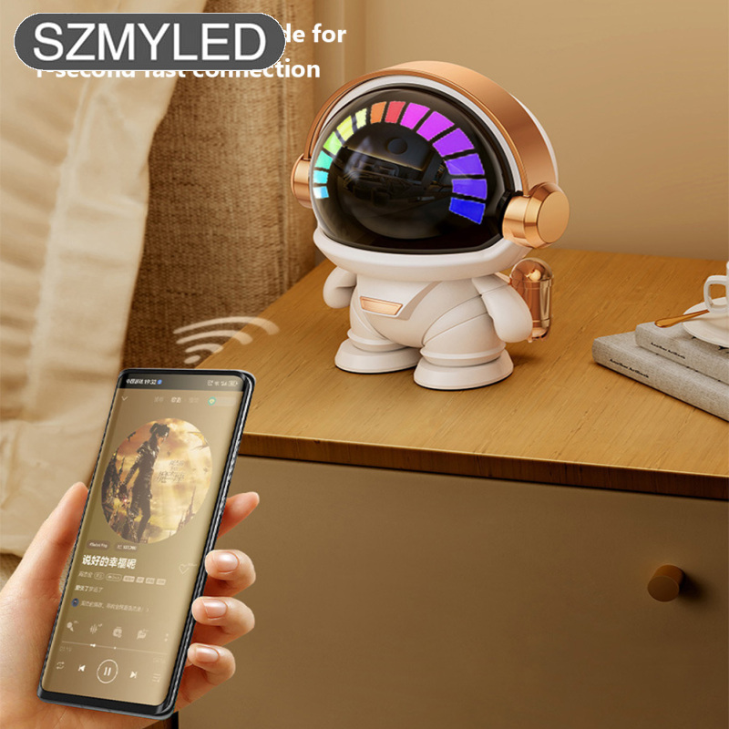 Wireless Speaker, 360° Stereo Sound, HIFI Sound, 5.0 Version Upgrade Chip, 800mAh Recharging Battery Portable Astronaut Speaker For Home Party