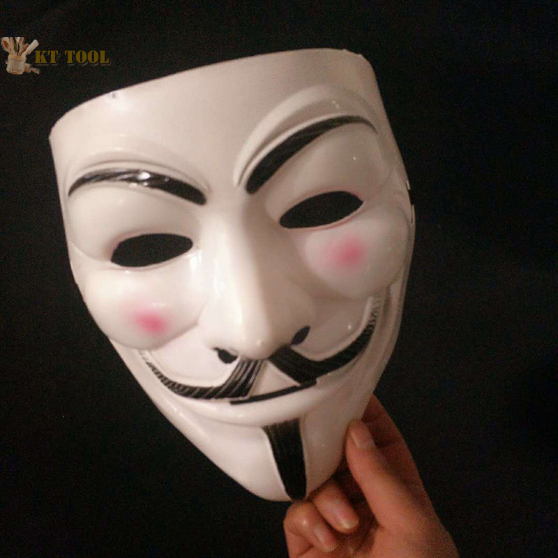 ✨【KT】 V cho Vendetta Mặt nạ Halloween kinh dị mặt nạ bên mặt nạ maska