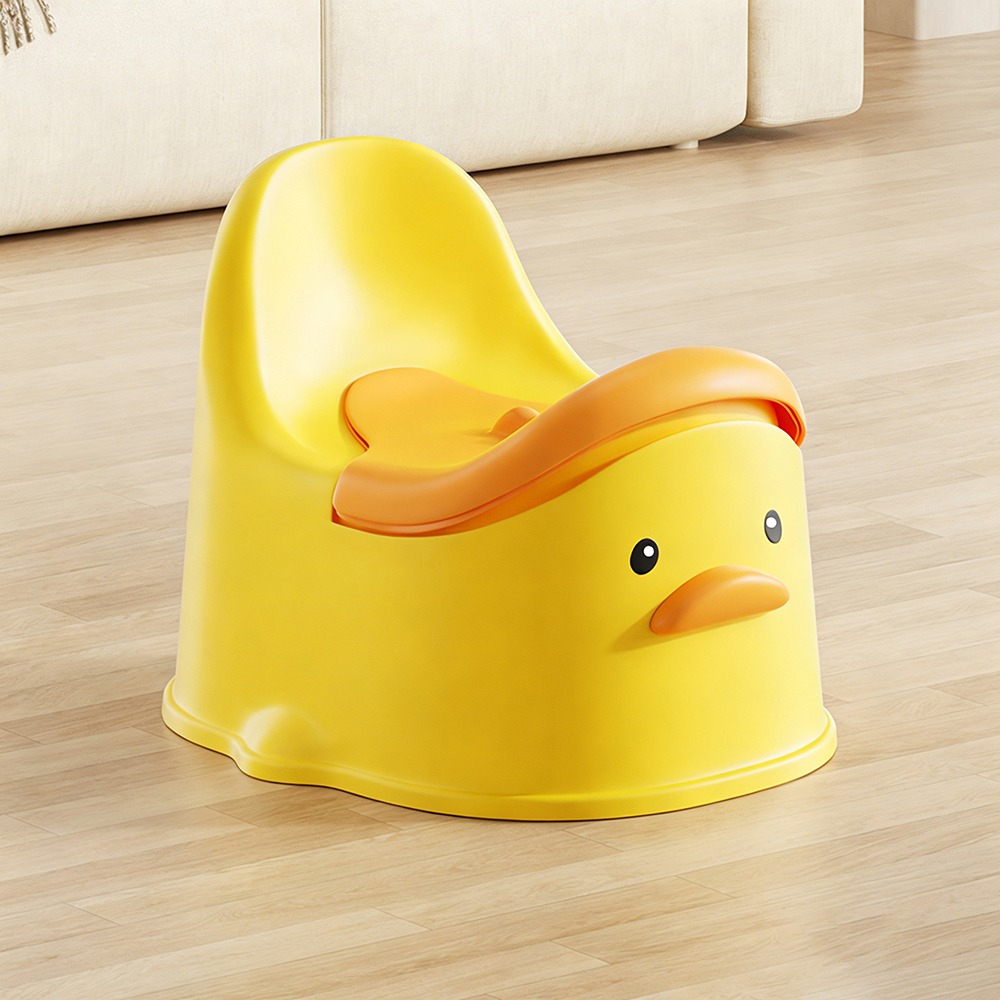 XNJWCV SHOP Thiết kế công thái học Ghế tập đi vệ sinh cho bé có nắp Vịt Đồ dùng vệ sinh Chất lượng cao Phim hoạt hình Ghế bô cho trẻ em dành cho trẻ từ 0-6 tuổi - 4