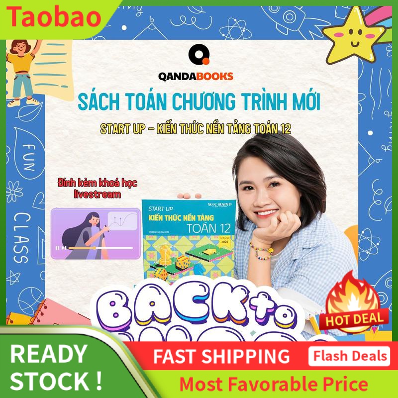 LZD [Ngọc Huyền LB] Sách Start up - Kiến thức nền tảng toán 12 kèm khoá học [bìa mềm]