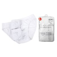 ELLE HOMME | แพ็ค 3 ชิ้น กางเกงในชายรุ่นแพ็คสุดคุ้ม เนื้อผ้า Cotton 100% มีให้เลือก 2 สี ดำล้วน ขาวล้วน| KUB9999R4